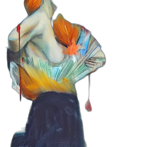 dress, flower, jacket, staff transparent PNG cut-out