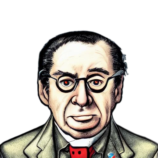 staff, face, animal, cartoon, comic book art, concept art, pixel art, beautiful transparent PNG cut-out