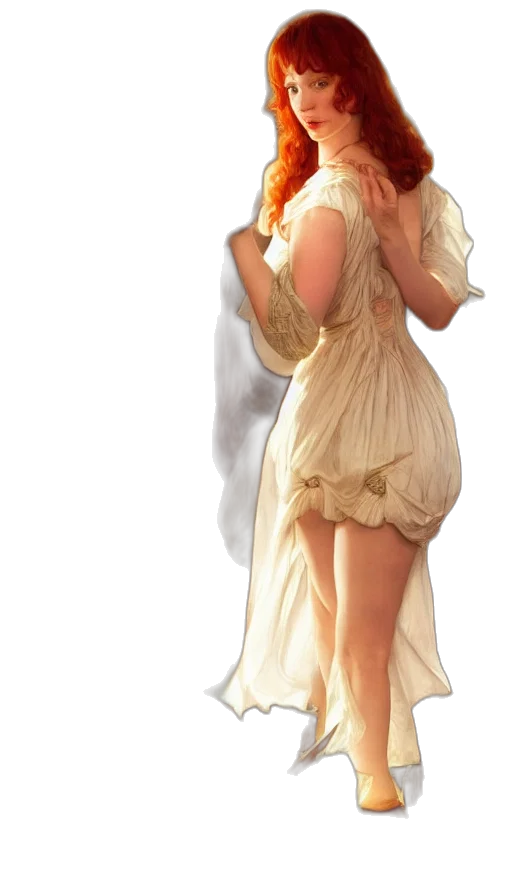 dress, staff, concept art, fantasy art transparent PNG cut-out