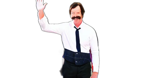 staff, mask, face, jacket, cartoon, concept art, 3d render, photorealistic transparent PNG cut-out