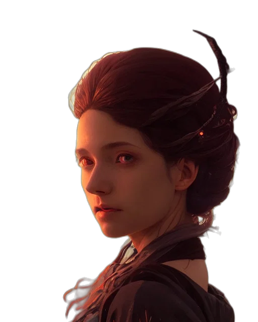 face, staff, crown, mask, concept art, fantasy art, photorealistic, 3d render transparent PNG cut-out