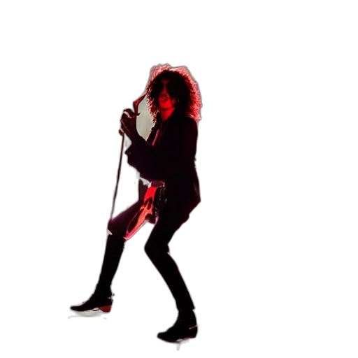 jacket, hair, staff, creature transparent PNG cut-out