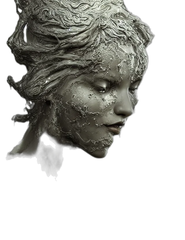 face, mask, crown, creature transparent PNG cut-out