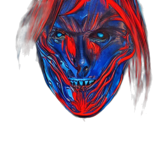 mask, face, creature, hair transparent PNG cut-out