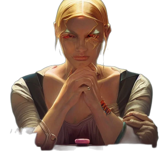 jewelry, face, staff, concept art transparent PNG cut-out
