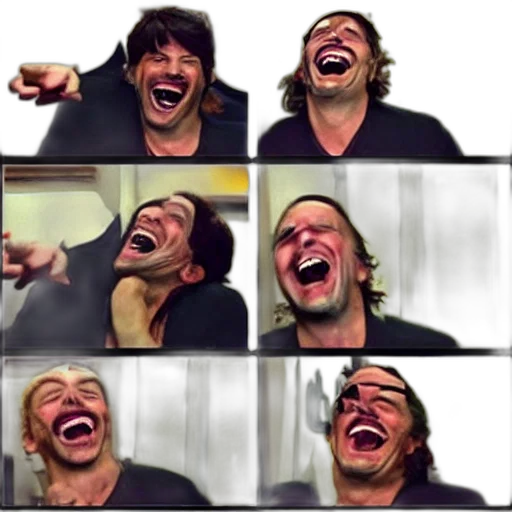 laugh, them, look transparent PNG cut-out