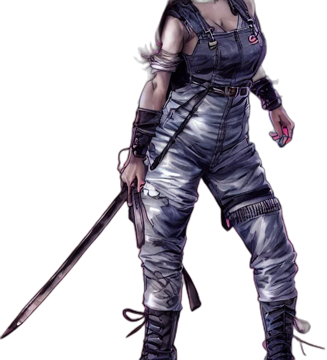 staff, sword, weapon, concept art, cyberpunk, fantasy art, comic book art, dark transparent PNG cut-out