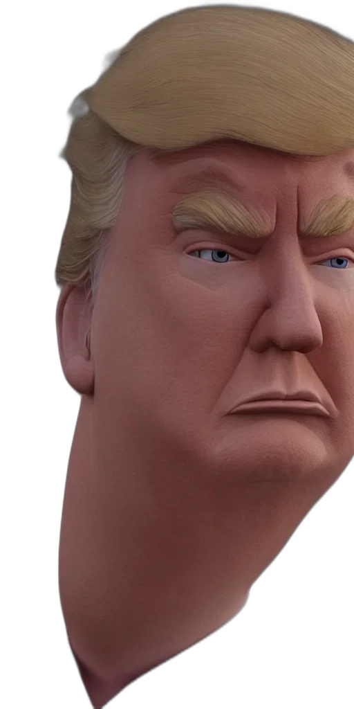 face, mask, creature, hair, 3d render, photorealistic, concept art, still transparent PNG cut-out