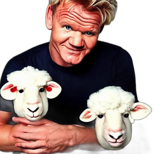 animal, face, mask, gordon, ramsay, sheep transparent PNG cut-out