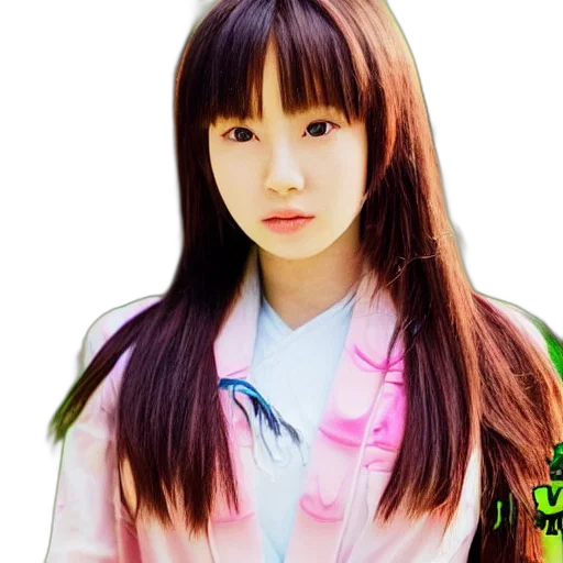 photorealistic, oil painting, anime, cartoon, green, neon, movie, shot transparent PNG cut-out