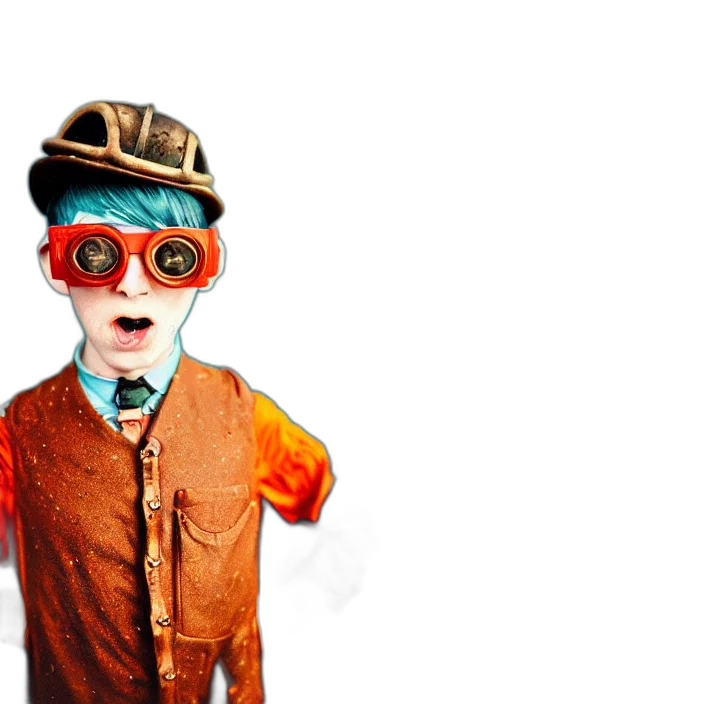 mask, robot, staff, face, 3d render, concept art, outer space, kodak transparent PNG cut-out