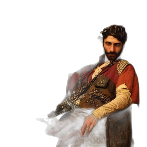 staff, sword, face, crown transparent PNG cut-out