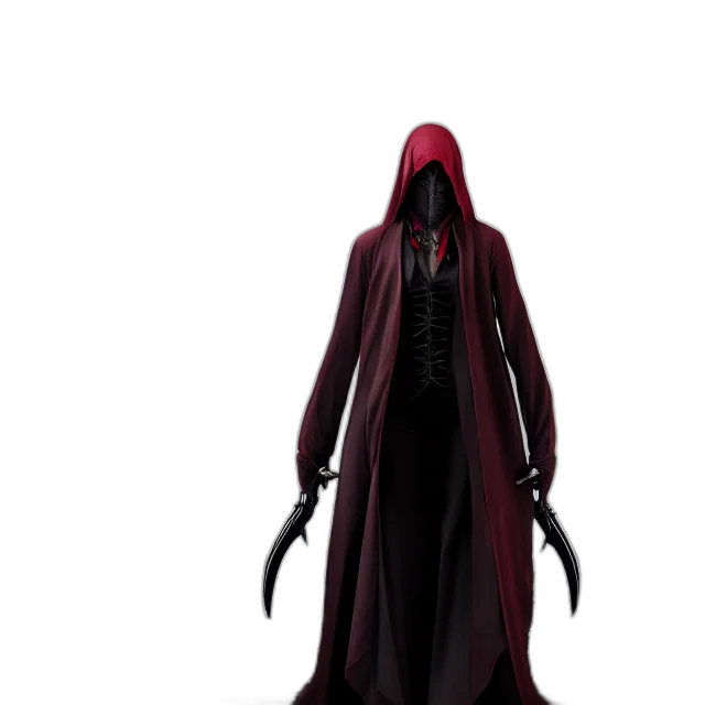 creature, staff, jacket, mask, concept art, 3d render, fantasy art, comic book art transparent PNG cut-out