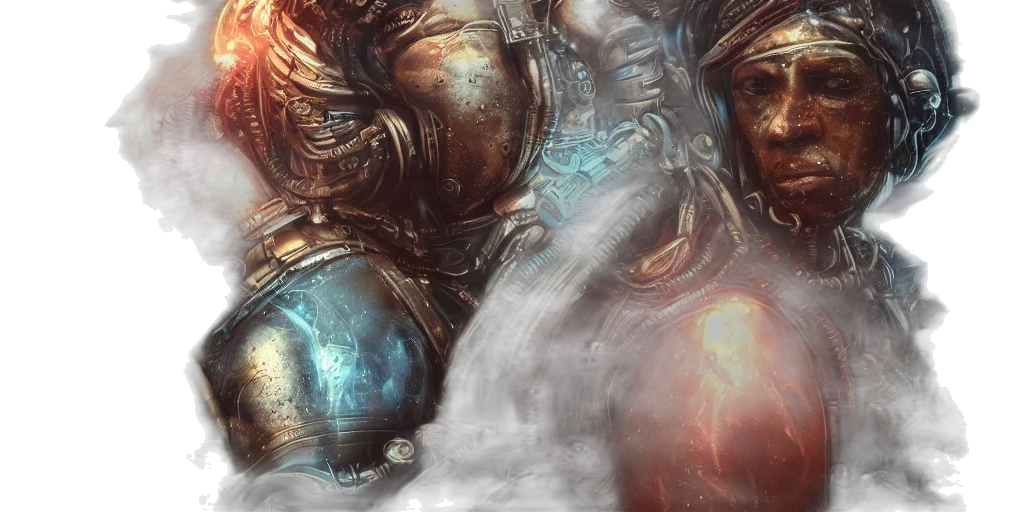 concept art, fantasy art, photorealistic, space, gods, aliens, planet, voodoo transparent PNG cut-out