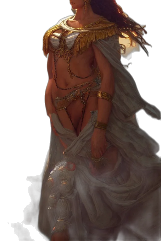 dress, staff, jewelry, fantasy art, concept art, pixel art, comic book art, fire transparent PNG cut-out