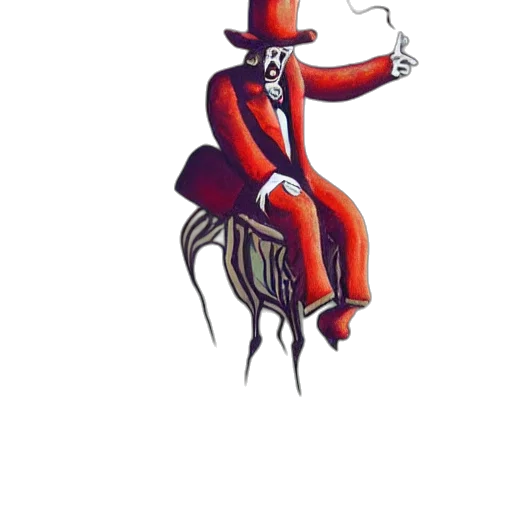 staff, hat, jacket, robot, concept art, comic book art, cartoon, pixel art transparent PNG cut-out
