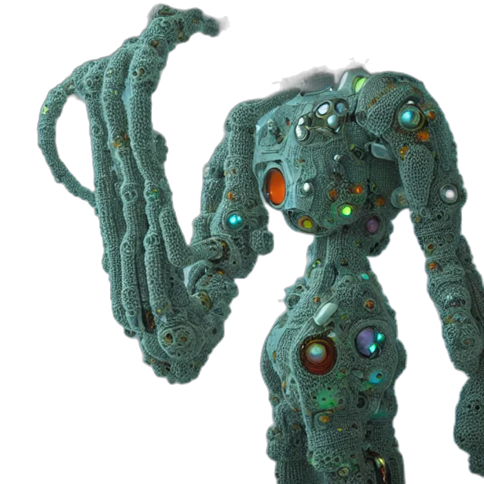 robot, creature, staff, mask transparent PNG cut-out