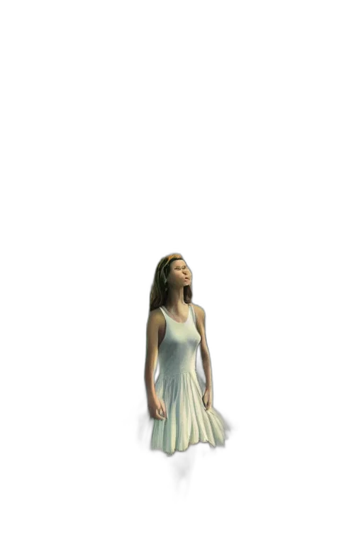 dress, staff, jewelry, creature transparent PNG cut-out