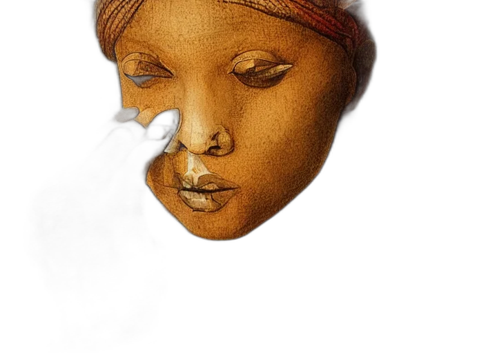 mask, face, crown, hat, photorealistic, watercolor, concept art, oil painting transparent PNG cut-out