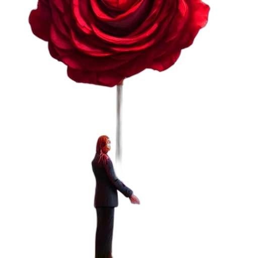 flower, umbrella, staff, weapon transparent PNG cut-out