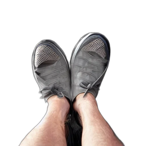 shoes, 3d render, photorealistic, foot transparent PNG cut-out