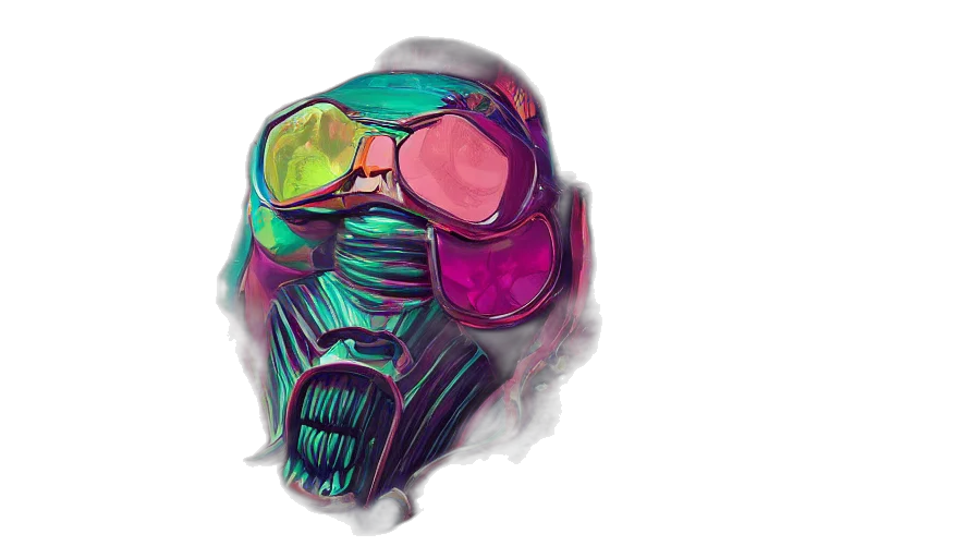 mask, face, jacket, robot transparent PNG cut-out