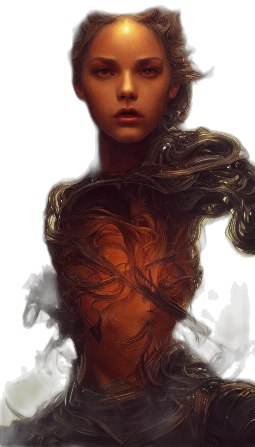 face, dress, mask, hair transparent PNG cut-out