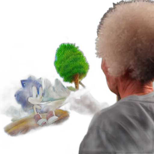 hair, creature, face, robot transparent PNG cut-out