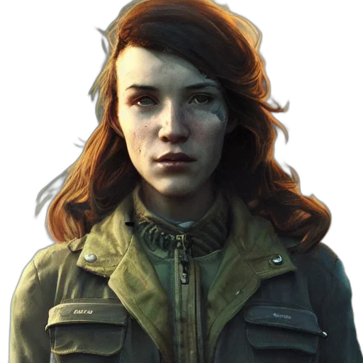 jacket, face, staff, concept art, photorealistic, fantasy art, comic book art, green transparent PNG cut-out