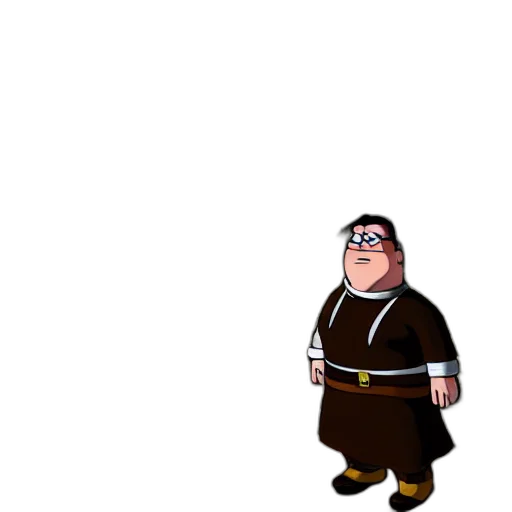 staff, jacket, animal, dress, cartoon, concept art, 3d render, pixel art transparent PNG cut-out