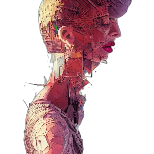 robot, face, mask, creature transparent PNG cut-out