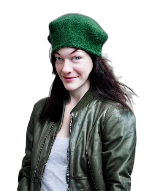 hat, jacket, staff, face transparent PNG cut-out