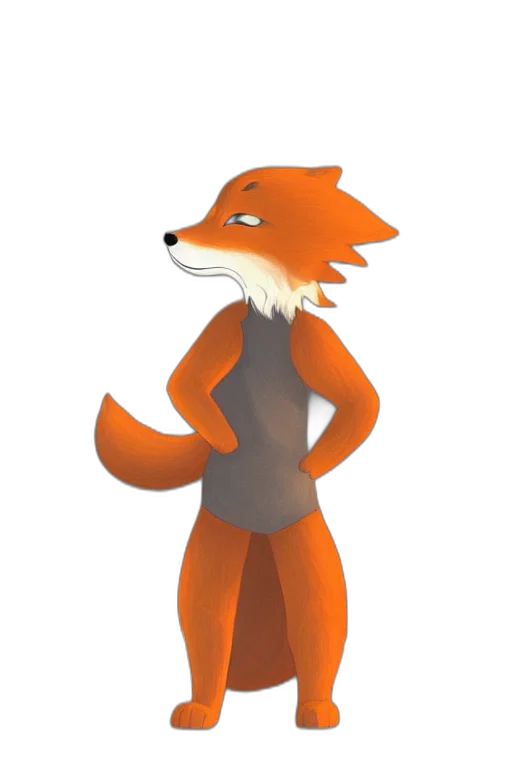 animal, staff, creature, jacket, 3d render, concept art, cartoon, fantasy art transparent PNG cut-out
