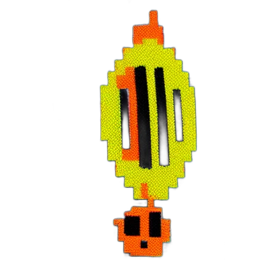 staff, jewelry, weapon, crown, pixel art, 3d render, concept art, neon transparent PNG cut-out