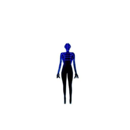 robot, dress, staff, creature transparent PNG cut-out