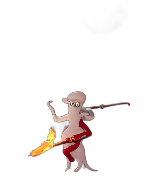 staff, creature, weapon, animal transparent PNG cut-out