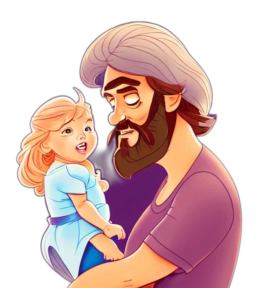 cartoon, watercolor, comic book art, concept art transparent PNG cut-out