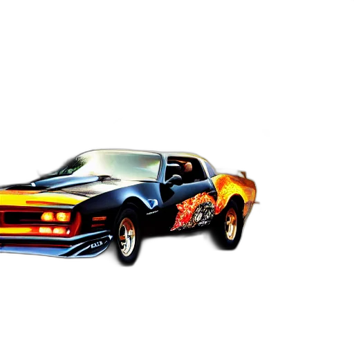 car, weapon, photorealistic, concept art, 3d render, pixel art, black, pontiac transparent PNG cut-out