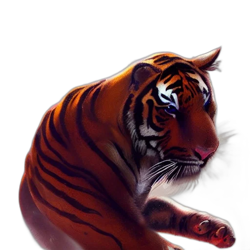 animal, creature, photorealistic, oil painting transparent PNG cut-out