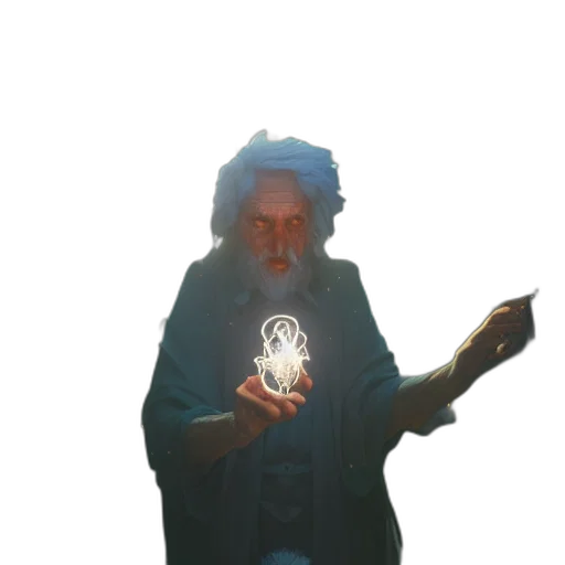 staff, creature, hair, dragon transparent PNG cut-out
