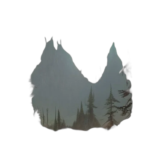 crown, tree, creature, face transparent PNG cut-out