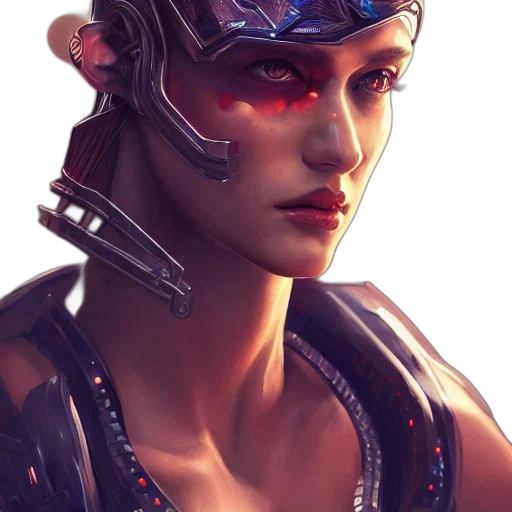 face, robot, mask, crown transparent PNG cut-out