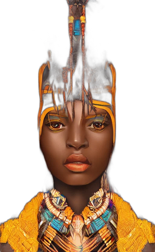 face, mask, crown, jewelry, concept art, fantasy art, photorealistic, 3d render transparent PNG cut-out