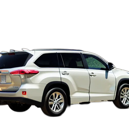 car, toyota, highlander, made transparent PNG cut-out