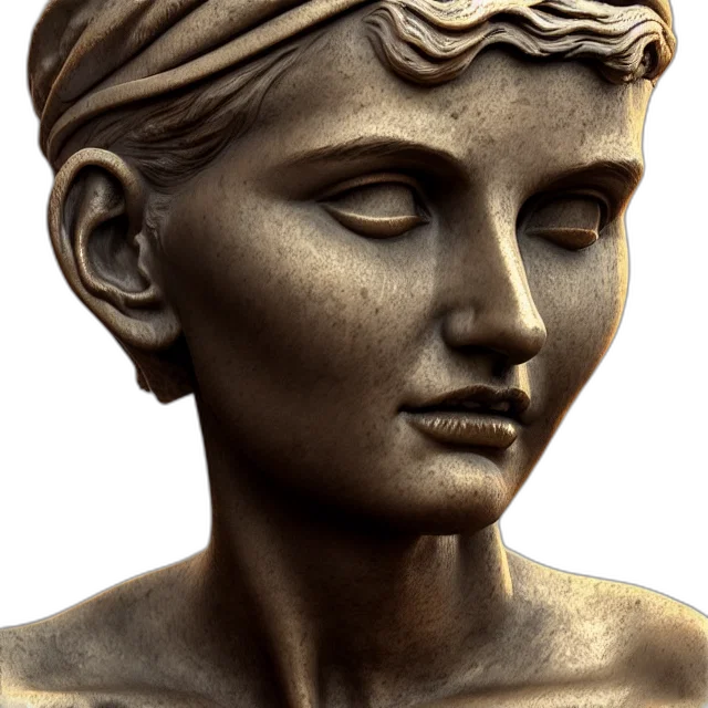 face, jewelry, crown, mask, photorealistic, 3d render, vaporwave, concept art transparent PNG cut-out