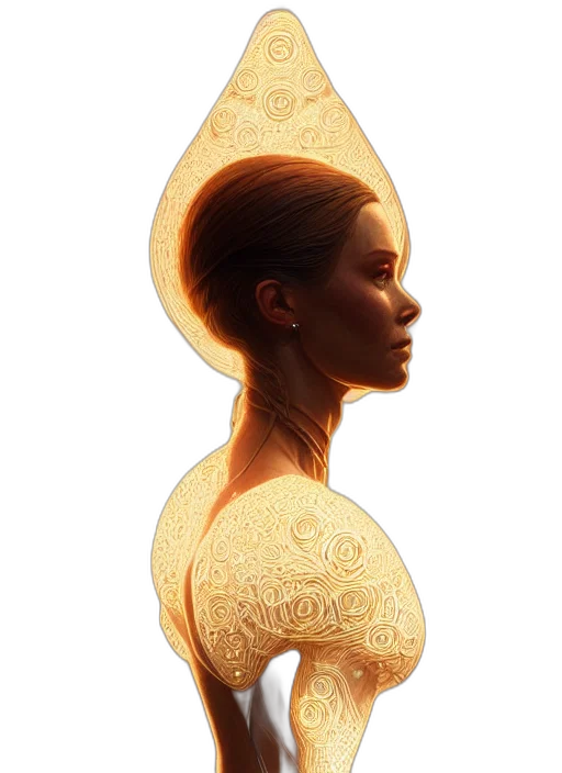 crown, jewelry, face, mask, concept art, photorealistic, 3d render, fantasy art transparent PNG cut-out