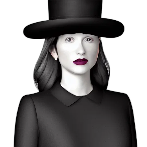 hat, face, cartoon, photorealistic, concept art, fantasy art, dark, portrait transparent PNG cut-out