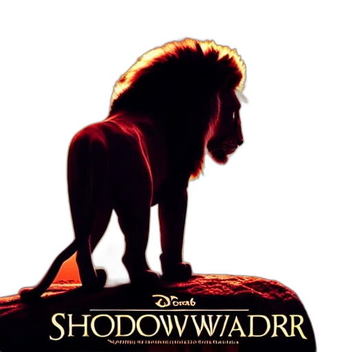 concept art, shadow, wanderer, today, lion, king, song transparent PNG cut-out