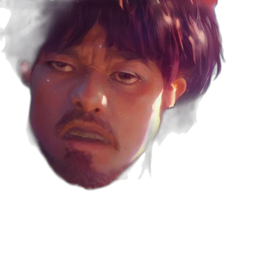 face, mask, creature, dragon, photorealistic, concept art, watercolor, anime transparent PNG cut-out