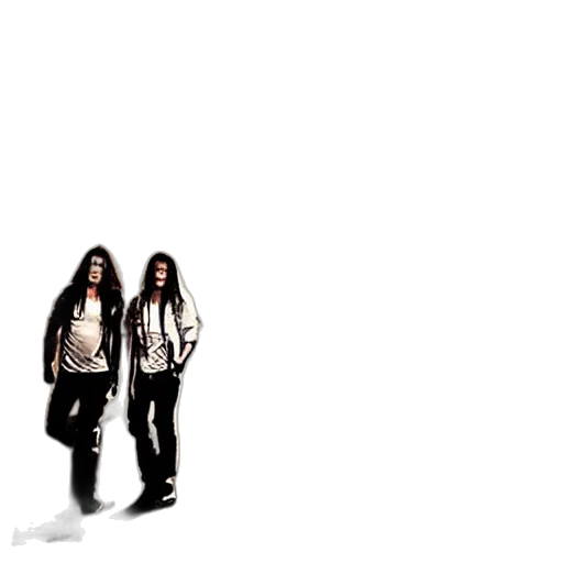 jacket, hair, staff, sword transparent PNG cut-out